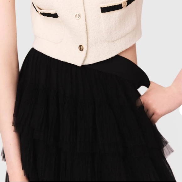 NWT MAJE Tulle Midi Skirt - Picture 6 of 11